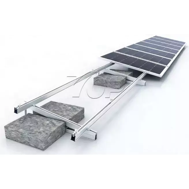 Düz Dam Beton Günəş Balast Montaj Rack Düz Dam Beton Günəş Balast Montaj Rack