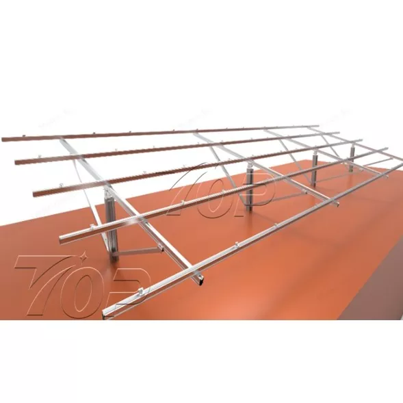 Fotovoltaik C-Steel Tək Post Farm Montajı